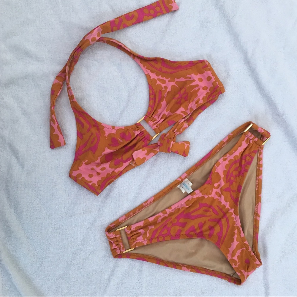 J. Crew mod print bikini